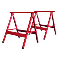 LOT DE 2 TRÉTEAUX MÉTALLIQUES
