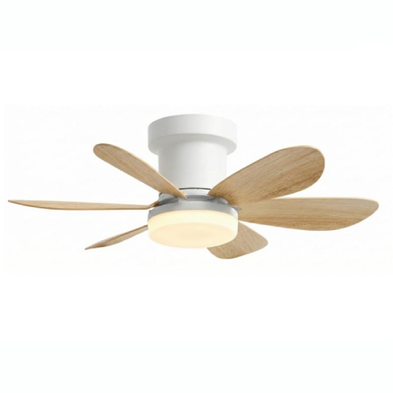 Lumisky Ventilateur Plafond LED MISTRAL D52cm Effet bois Plastique Beige - beige 3666162013141_0