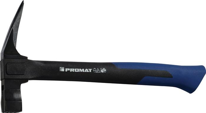 Marteau de charpentier PROMAT - tête 600g aimantée, poignée en nylon incassable - peint noir_0