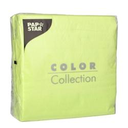 Papstar Serviettes, 1 pli pliage 1/4 33 cm x 33 cm vert - vert papier 86334_0