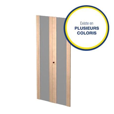 PORTES VERRE FUMÉ POUR RANGEMENT HAUT FLORA (COLORIS AU CHOIX)