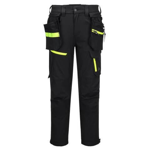 PORTWEST EV446 PANTALON DE TRAVAIL STRETCH LÉGER EV4 HOLSTERS AMOVIBLES NOIR - TAILLE 36 - STANDARD