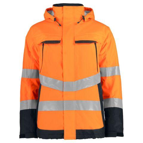 PROJOB 6441 PARKA DOUBLEE - EN ISO 20471 CLASSE 3 EN 343 CLASSE 3/1 ORANGE/NOIR - TAILLE XXXL