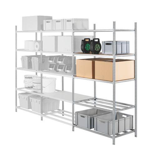 RAYONNAGES INDUSTRI’PRO ÉLÉMENT SUIVANT H 250 X L 102 X P 40 CM TÔLE D'ACIER GALVANISÉ GRIS