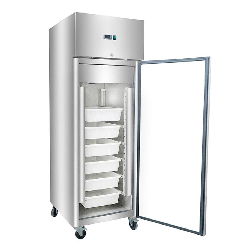 Romux® Armoire Réfrigérée Négative en Acier Inoxydable 600 Litres avec 1 Porte 68 cm et 7 Tiroirs pour Poisson Ventilé | Congélateur Profession_0