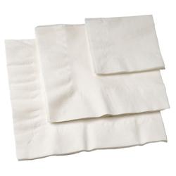 SOLIA Serviette blanche Eco 2 plis 400x400 mm - par 1600 pièces - blanc papier 10221_0
