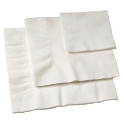 SOLIA Serviette blanche Eco 2 plis 400x400 mm -10221- par 1600 pièces - blanc papier 10221_0