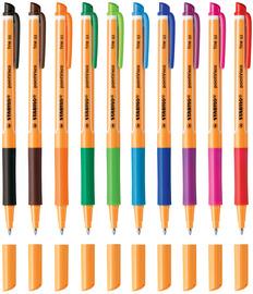 STYLO À ENCRE GEL POINTVISCO, MARRON - LOT DE 9