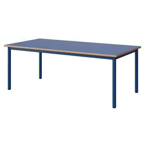 TABLE MALIBU 160X80 T3 4P STRA ALAISÉ BLEU U525/BLEU 5005
