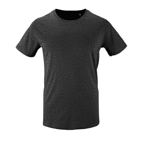 TEE-SHIRT PERSONNALISABLE HOMME EN COTON ORGANIQUE BIO ANTHRACITE CHIN