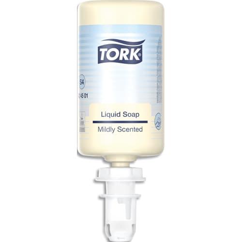 Tork Essity - Savon doux pour les mains parfumé et hydratant - Mousse riche et crémeuse - Lot de 6x1L - Compatible distributeur S4_0