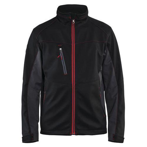 VESTE SOFTSHELL NOIR/ROUGE TAILLE M - BLAKLADER