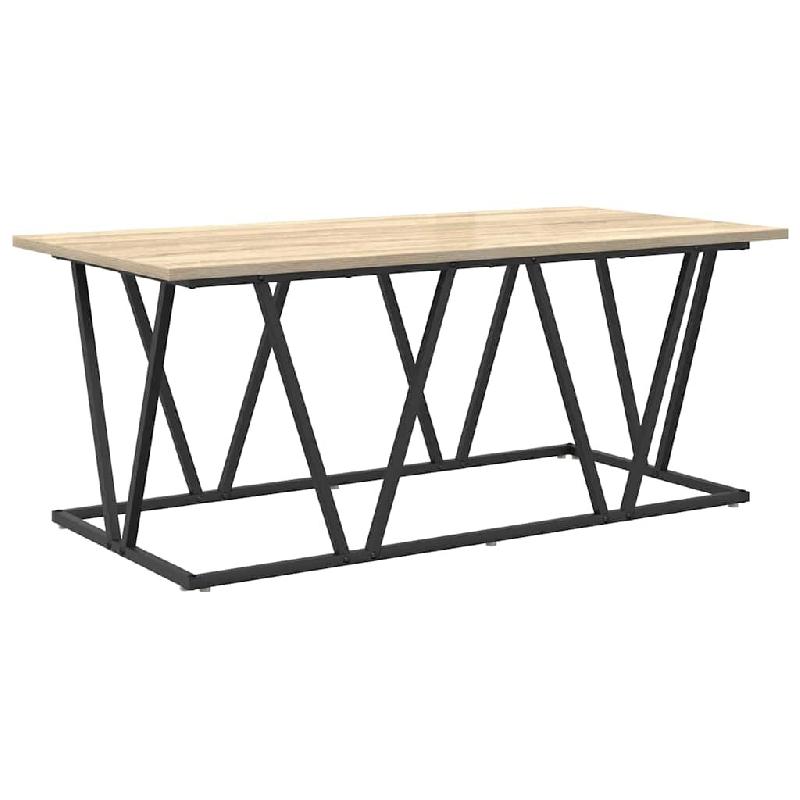 VidaXL Table basse Chêne Sonoma 100 x 50 x 40 cm Modèle Eclipse - 869709_0