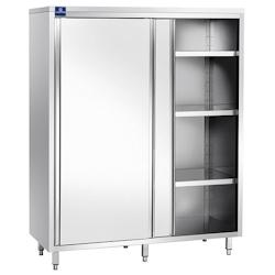 Armoire de rangement Mastro - Portes coulissantes et 3 étagères - Gamme 600 mm - Virtus - l60 x L120 x P60 x h200 - Réf : 7864849618306_0