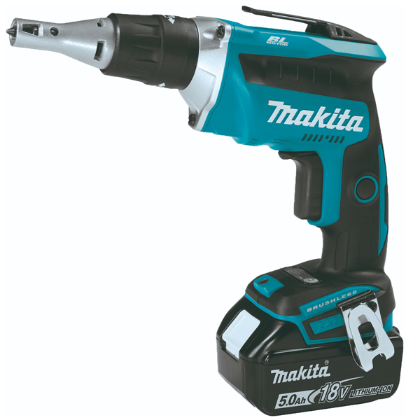 VISSEUSE PLAQUE DE PLÂTRE MAKITA DFS452RTJ 18 V 4000 TR/MIN AVEC 2 BATTERIES 5 AH ET CHARGEUR