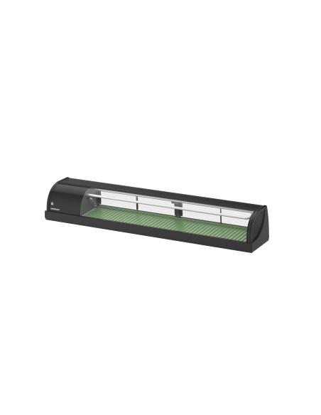 Vitrine à sushis réfrigérée HOSHIZAKI - HNC-180BE-L-BLH - Moteur à gauche avec éclairage LED et vitre bombée_0
