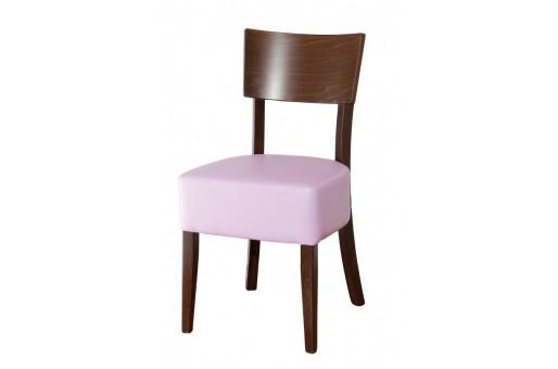 Chaise de restaurant 44. New York 1502 - structure bois - assise similicuir - teintes et revêtements au choix_0
