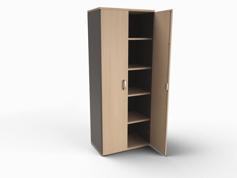 Armoire haute bicolore casta h197 cm_0