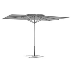 Assalit-Jean Parasol de terrasse Prémium Gris 240 x 240 Armature Gris - gris PPS240240GGRIS_0