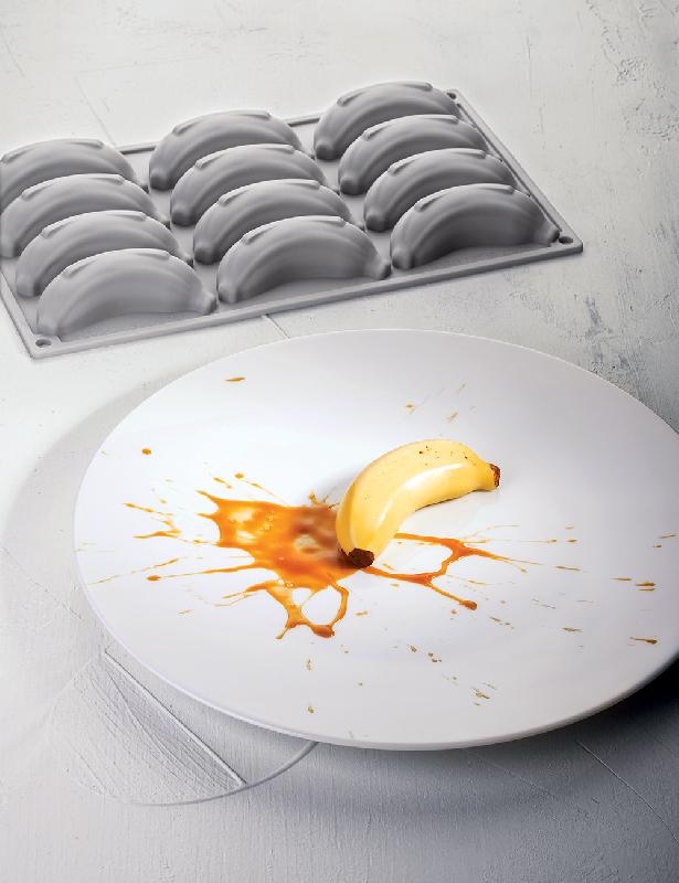 Baby Banana - Moule en silicone Gourmand Horeca Pavoni Italia - 12 empreintes_0