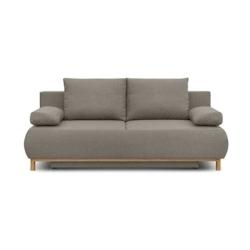 Banquette convertible 3 places MIKA - Tissu beige - Coffre de rangement - L 192 x H 84 x P 93 cm AUCUNE - beige 3666749500903_0