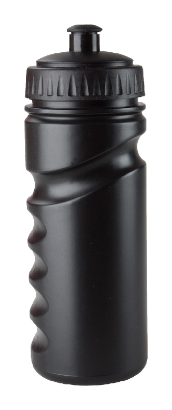 Bidon pour le sport - 500 ml en PE - Couleur noire - Poids 50 g_0