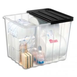 CEP BOITE DE RANGEMENT PLASTIQUE SUPA NOVA CAPACITÉ 110 LITRES TRANSPARENT