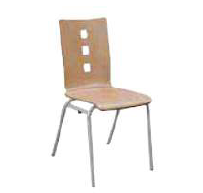 Chaise coque bois OLGA T6 - 4 pieds Ø 20 - piétement accrochable - finition Blueprotech_0