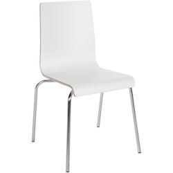 CLP Chaise Gahanna Blanc - blanc Bois manufacturé 325246_0