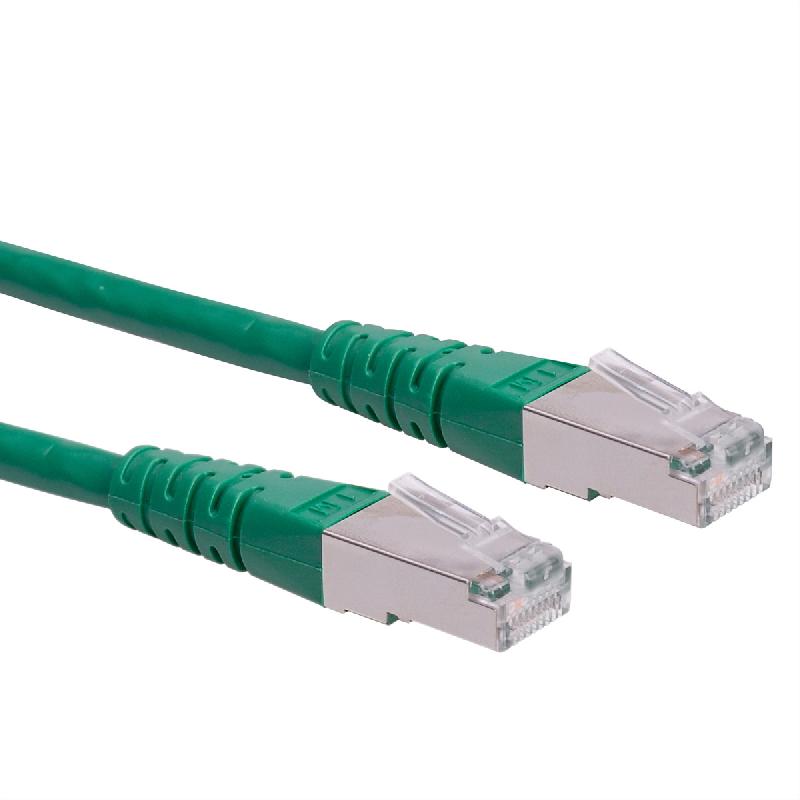 Cordon ROLINE Cat.6 (Classe E) S/FTP (PiMF), vert, 0,5 m_0