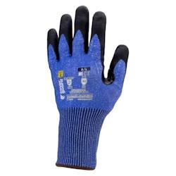 Coverguard - Gants anti-coupures en milieu sec coupure C en mousse nitrile EUROCUT N300 (Pack de 5) Bleu Taille 9 - bleu 5450564040564_0