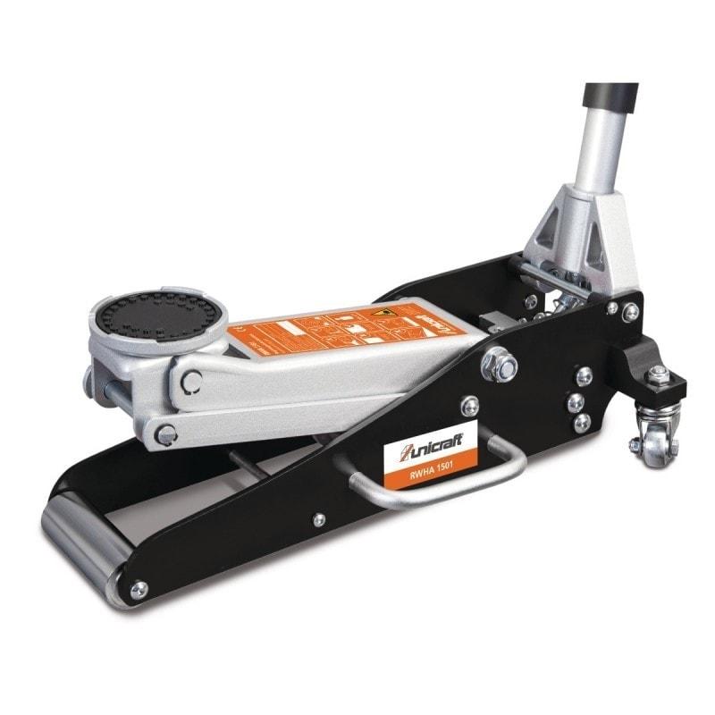Crics pour véhicules - Unicraft RWHA 1501 en aluminium - Modèle extra plat pour châssis bas_0
