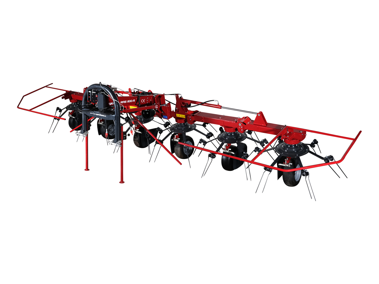 Faneur FPM Agromehanika 600/6 - 6 toupies - Largeur de travail 6m - Prise de force 540 T/mn_0