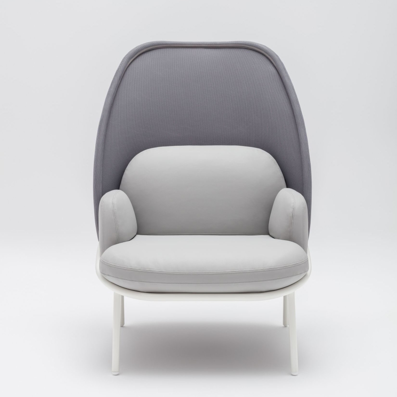 Fauteuil lounge dossier haut étroit MESH_0