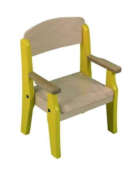 Fauteuil pour enfant - avec accoudoirs, patins anti-bruit - Référence EF020_0