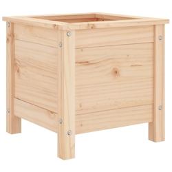 Helloshop26 - Jardinière bac lit surélevé plantes fleurs terrasse jardin 40 x 40 x 39 cm bois de pin massif marron 02_0037531 - 3000213893854_0