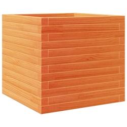 Helloshop26 - Jardinière bac lit surélevé plantes fleurs terrasse jardin cire 50 x 50 x 46 cm bois de pin massif marron 02_0038460 - 3000217680702_0