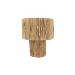 Now's Home - Lampe A Poser En Raphia Naturel Fait Main D30xht35cm El Nido - 3256390248691_0