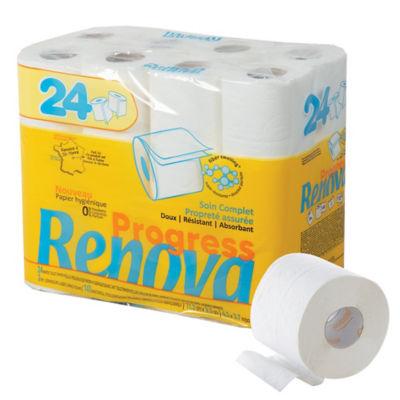 24 rouleaux papier toilette Renova Progress 2 épaisseurs_0