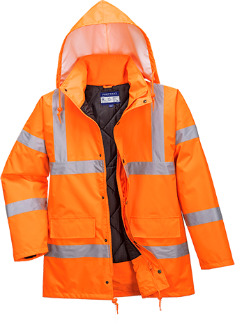 Parka respirante haute visibilité - Hi-Vis RIS orange RT34, XXL, imperméable et certifiée CE_0