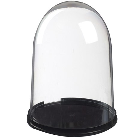 PLATEAU DÔME NOIR + COUVERCLE TRANSPARENT SOLIA (VENDU PAR 40)