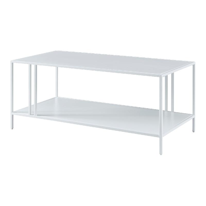 TABLE BASSE MÉTAL 47 X 110 X 55 CM BLANC 03_0008454_0