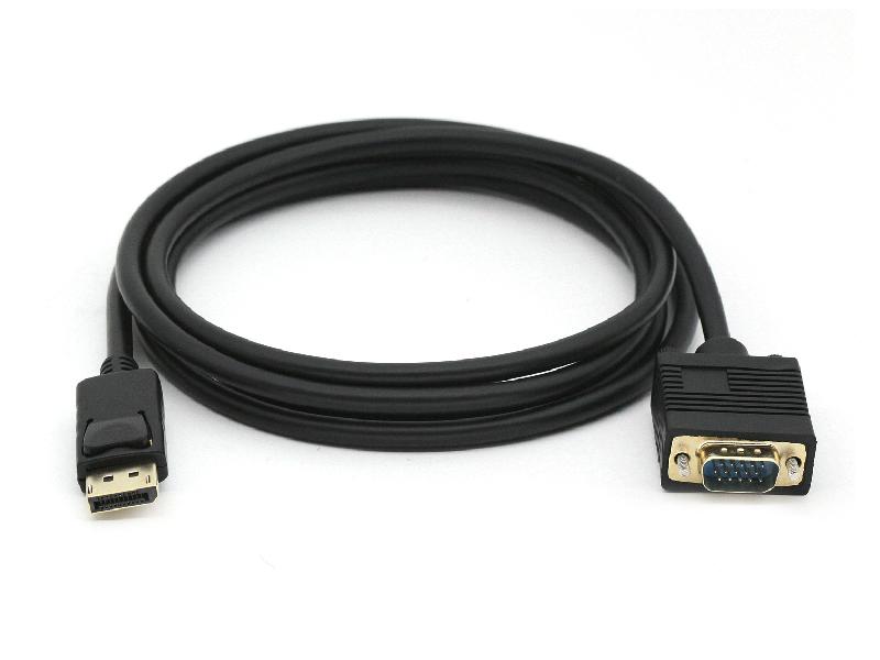 EQUIP 119338 - Câble vidéo VGA (D-Sub) vers DisplayPort - 2 m - Noir_0