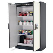201484w - Armoire de sécurité coupe-feu Select W-123-O - 90 minutes de résistance, 3 étagères réglables, portes blanches_0