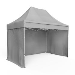 Assalit-Jean Tente pliante Barnum Aluminium 300x200cm - Gris + 3 murs offerts - gris SL3X200+3M14_0