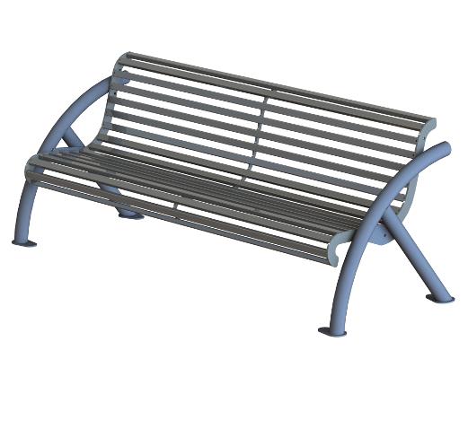 Banc public en métal buton industries bc 171 mah_0