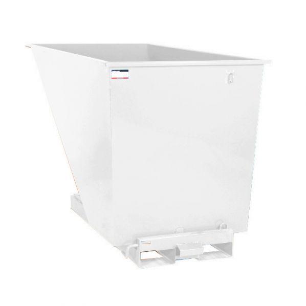 Benne auto-basculante pour chariot élévateur - 600 litres - Plastique blanc - Marque Rolléco_0
