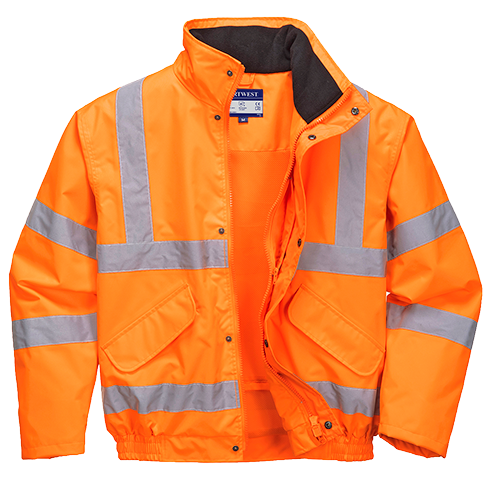 Blouson hi-vis respirant orange RT62 - XXL - Doublure mesh, bandes réfléchissantes, capuche amovible_0
