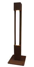 Borne lumineuse d'éclairage public Théa - LED 16W - acier - hauteur 1m - étanchéité IP68 - résistance aux chocs IK10_0