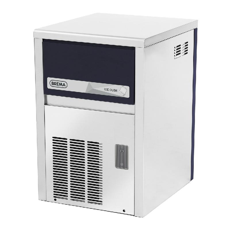 BREMA - Machine à glaçons pleins 21 kg/24h, réserve 4kg, condenseur air - CB 184 A-HCW inox - argenté Acier inoxydable 18/8 128659_0